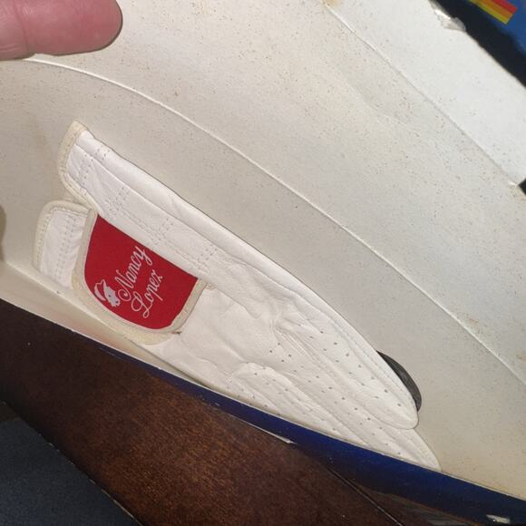 Lot Of 6 Vintage Ladies Left Size Small Golf Glove Nancy Lopez Leather white NOS - Picture 10 of 10